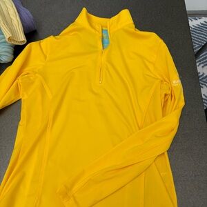 Peter Millar Yellow Half-Zip Pullover